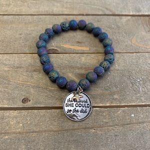 “She Believed she could so she did” Bracelet